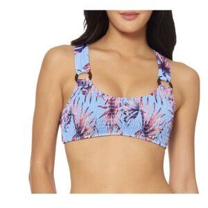 Jessica Simpson Women's Palmy Days Bikini Swim Top Size M